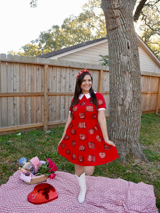 Sequin Box of Chocolates Dress