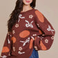 Pumpkin and Bow Oversized Sweater