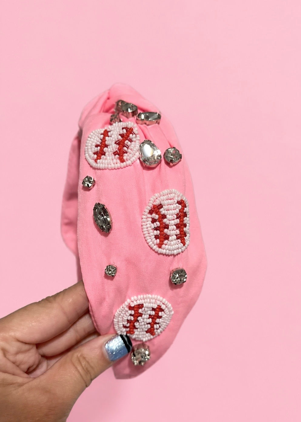 Baseball Beaded Headband
