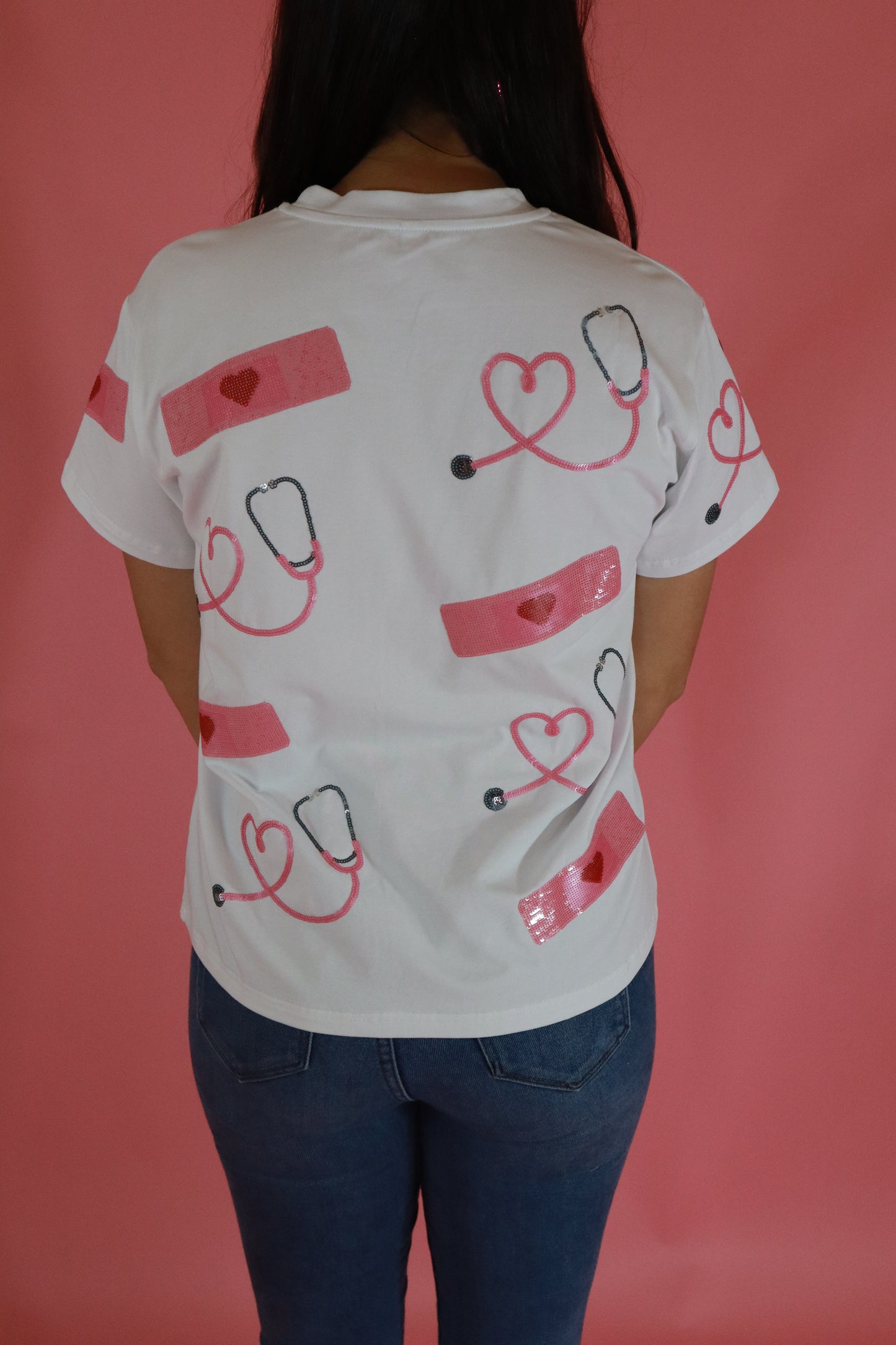 Sequin Nurse Shirt