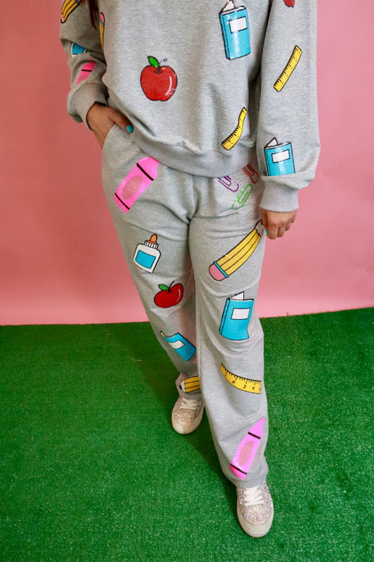 School Themed Sweatpants