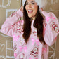 Sequin Coquette Santa Cookie Sweatshirt