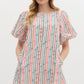 Multi Color Bow Print Dress