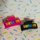 Glitter Birthday Hair Clips