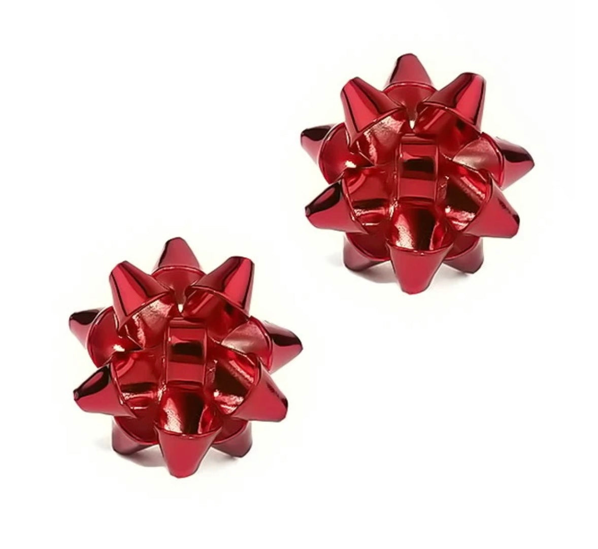 Christmas Gift Bow Stud Earrings