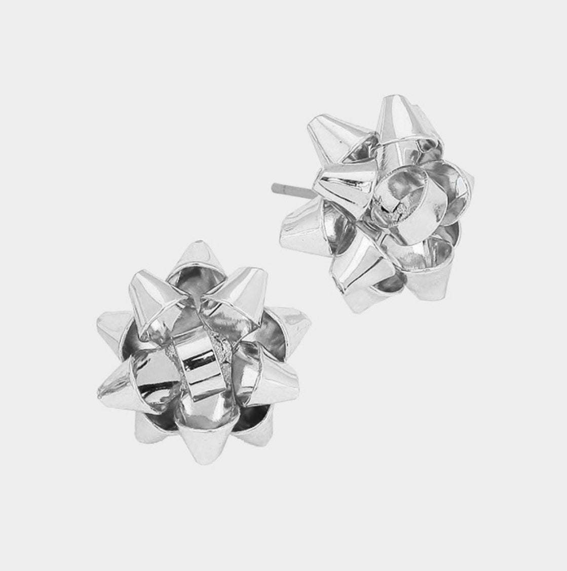 Christmas Gift Bow Stud Earrings