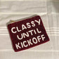 Maroon Classy Until Kick Off Beaded Coin Purse