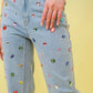 *PREORDER* Colorful Rhinestone Jeans