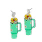 Teal Tumbler Earrings
