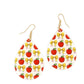 Teardrop Apple and Bow Earrings