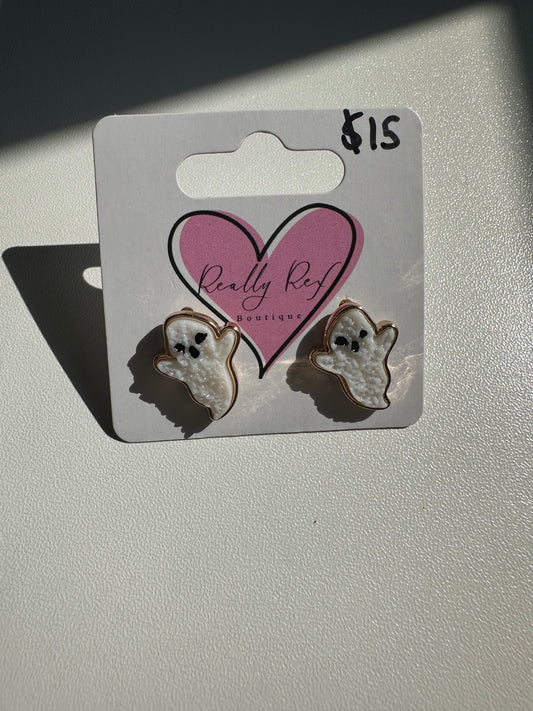 Ghost Stud Earrings