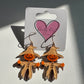 Glitter Acrylic Scarecrow Earrings