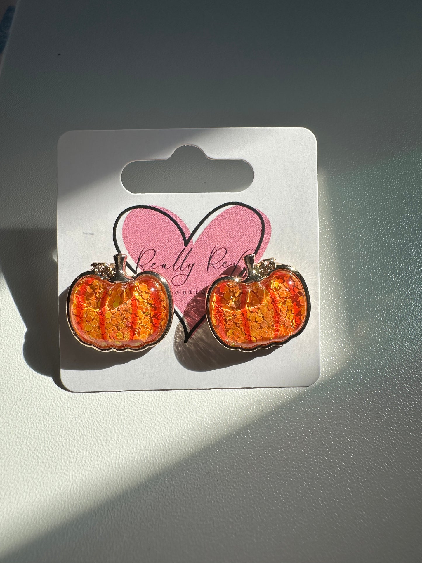 Pumpkin Stud Earrings