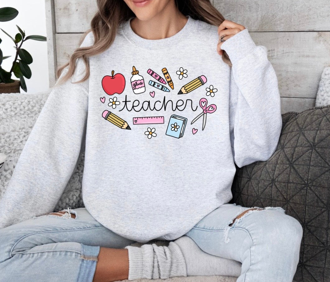 Teacher Collage Sweatshirt