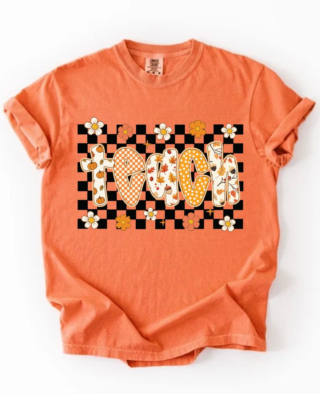 Checkered Teach Tee