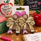 Sequin Pencil Bow Earrings