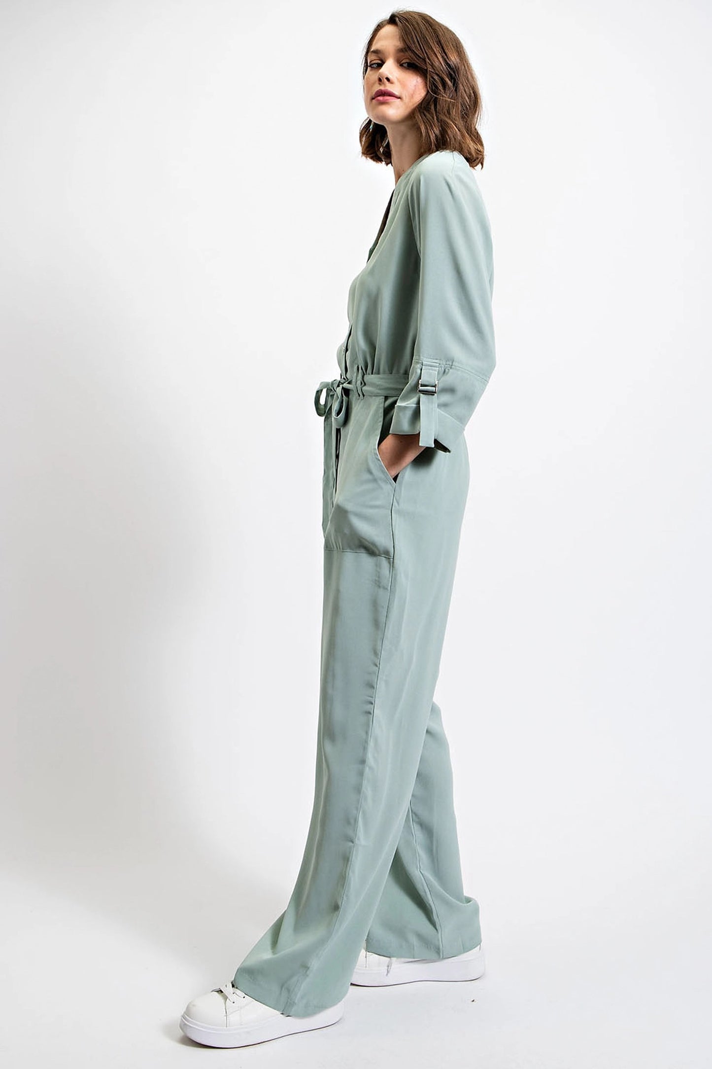 Dusty Mint Jumpsuit