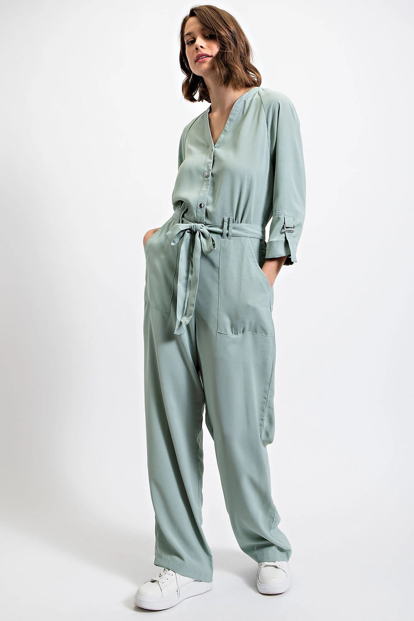 Dusty Mint Jumpsuit