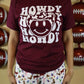 Maroon Howdy Tee