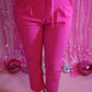 Pink High Waisted Pants