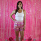 Workout Barbie Iridescent Metallic Shorts